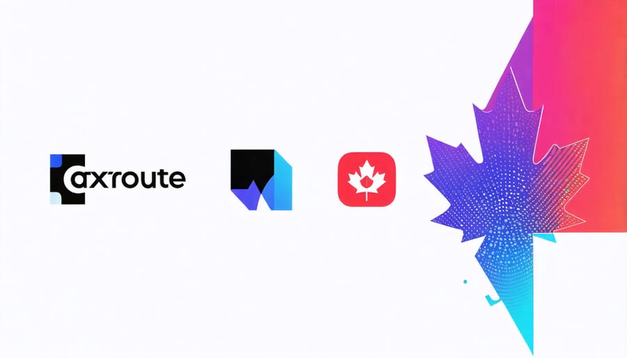 Logos of Canadian tech companies embracing digital transformation