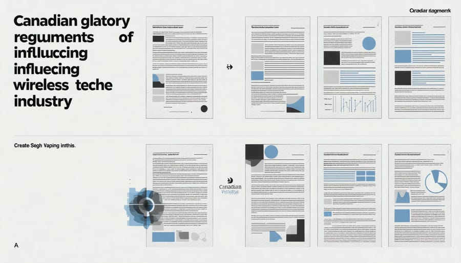 Conceptual image of Canadian vaping regulatory documents